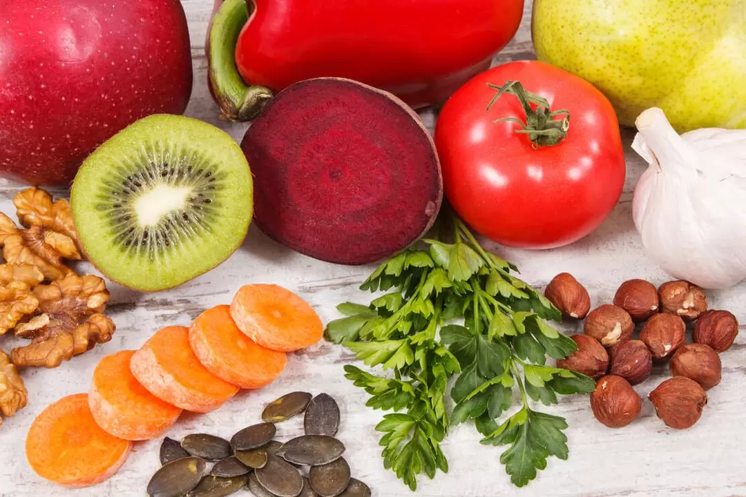 Le régime alimentaire des patients goutteux comprend une variété de légumes et de fruits. 